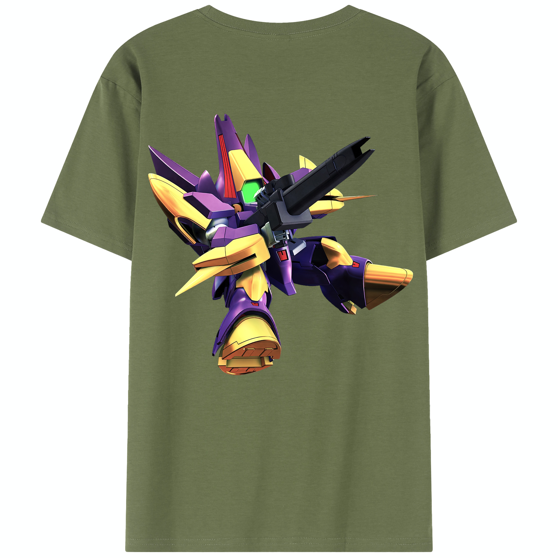 （画像用） 機動戦士ガンダム Mobile Suit Gundam 綿100％半袖Tシャツ（背面プリント）